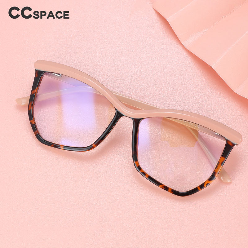 CCspace Women's Full Rim Square Cat Eye Tr 90 Eyeglasses 55998 Full Rim CCspace   