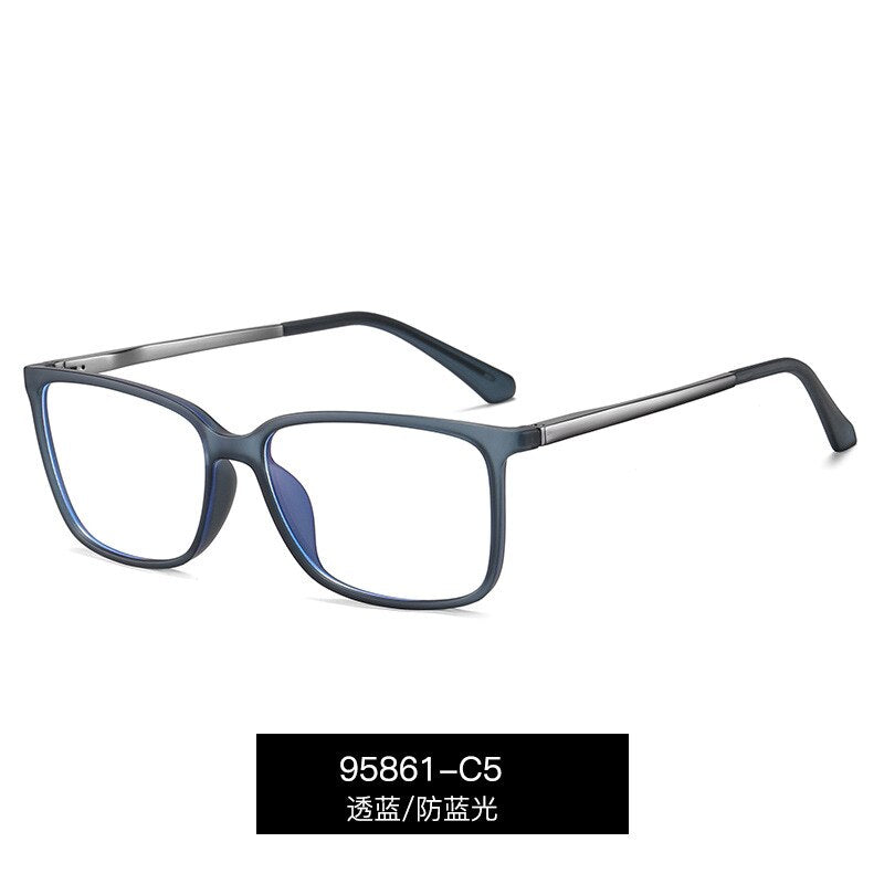 Kansept Men's Full Rim Square Tr 90 Eyeglasses 95861 Full Rim Kansept C5  