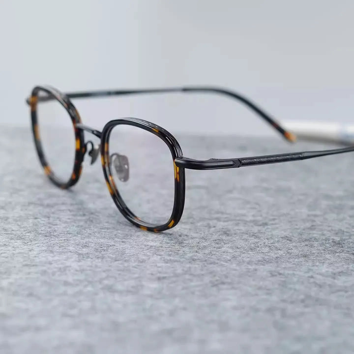 Blackmask Unisex Full Rim Square Titanium Eyeglasses Fuz 2