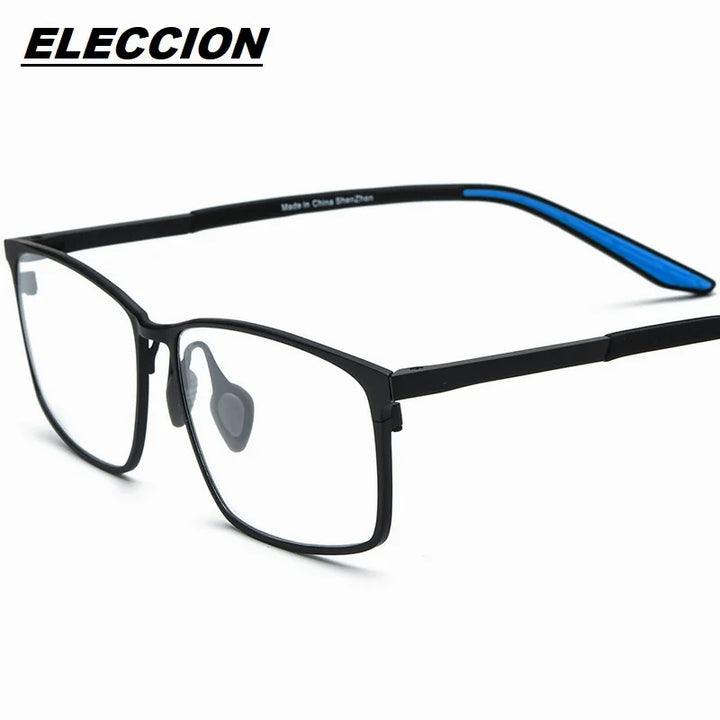 Eleccion Unisex Full Rim Square Titanium Sport Eyeglasses 17303