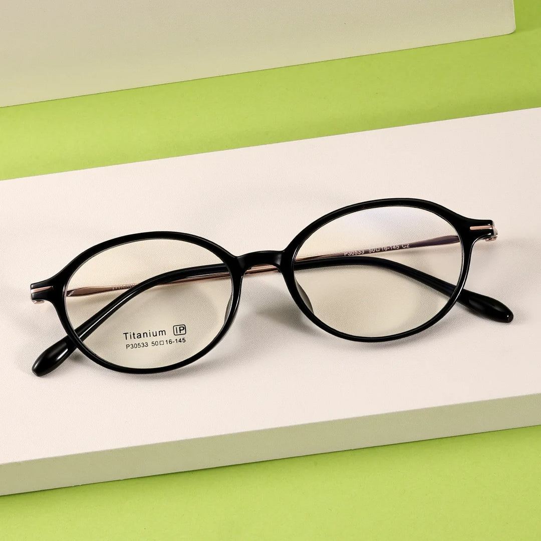 Xbora Women's Full Rim Oval Tr 90 Titanium-Alloy Eyeglasses 530533