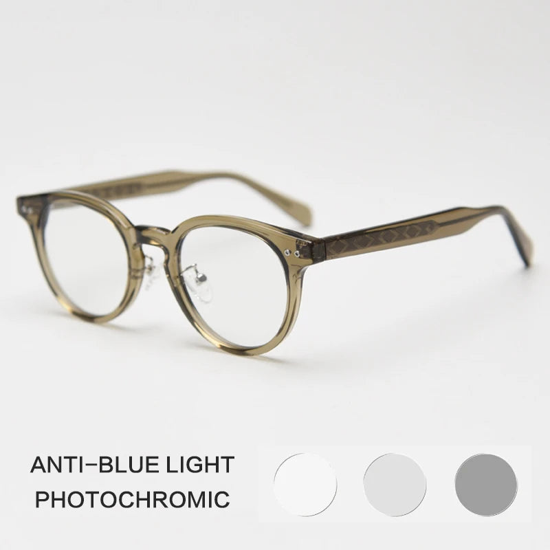 Gatenac Full Rim Square Tr 90 Titanium Photochromic Reading Glasses G83078