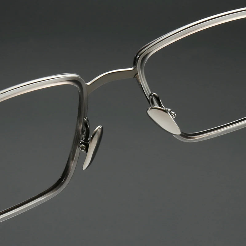 Muzz SH0061 unisex square titanium prescription eyeglasses — view 7