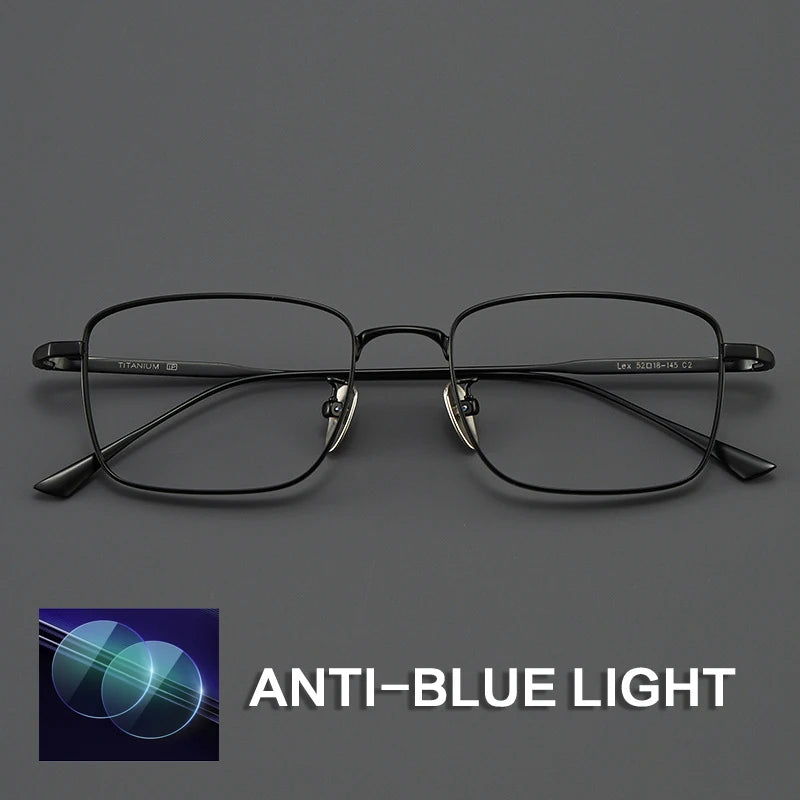 Gatenac Women's Full Rim Polygon Square Titanium Reading Glasses G2138