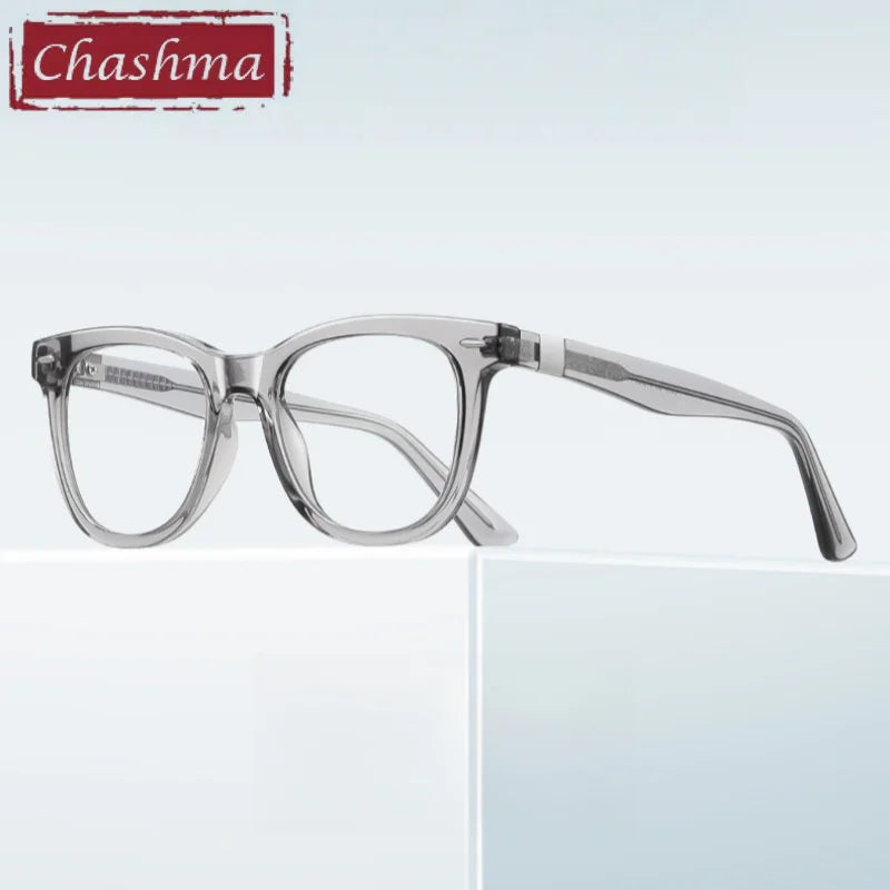 Chashma Ochki Unisex Full Rim Square Tr 90 Titanium Eyeglasses 882230