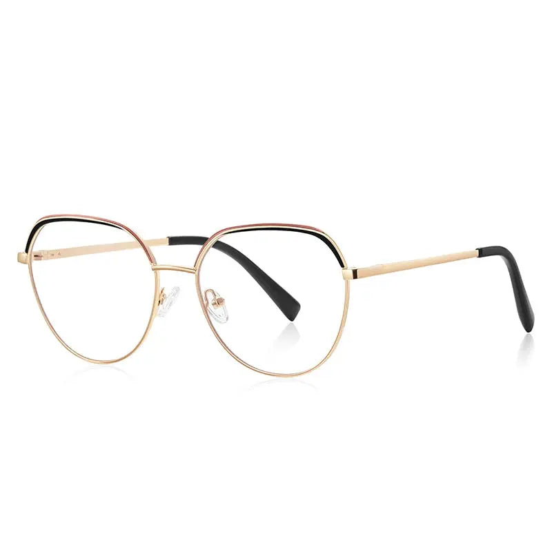Vicky Unisex Full Rim Flat Top Round Tr 90 Titanium Reading Glasses 3098.