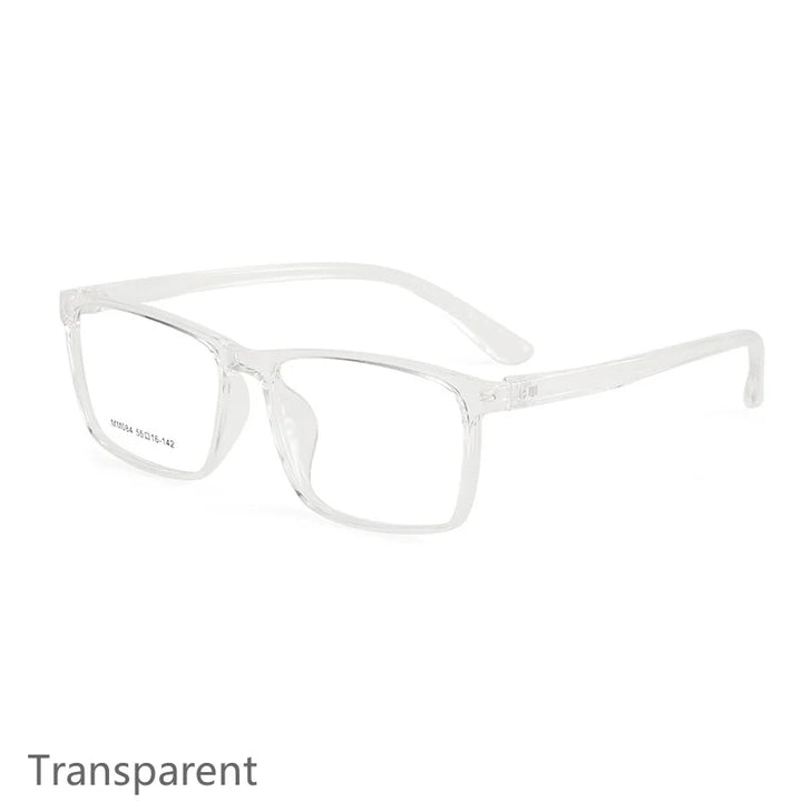 KatKani Unisex Full Rim Square Tr 90 Screwless Eyeglasses Mm084 Full Rim KatKani Eyeglasses Transparent  