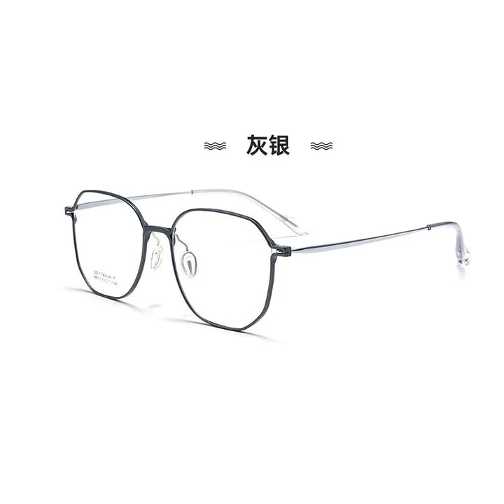 CCspace Women's Full Rim Oval Square Al-Mg Titanium Eyeglasses 315006