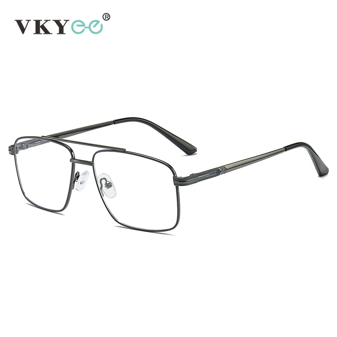 Vicky Women's Full Rim Square Double Bridge Alloy Reading Glasses 6926 Reading Glasses Vicky   