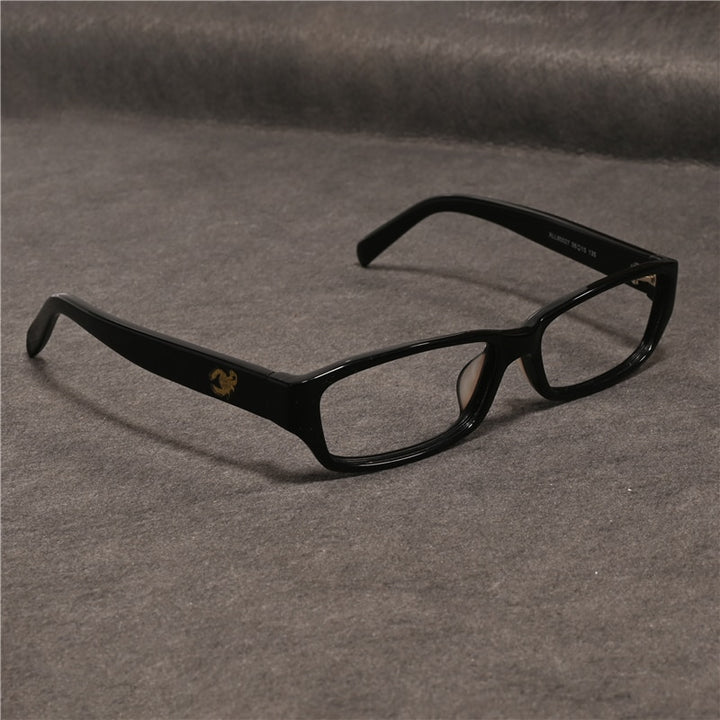 Cubojue Unisex Full Rim Square Tr 90 Titanium Presbyopic Reading Glasses 80027p Reading Glasses Cubojue   