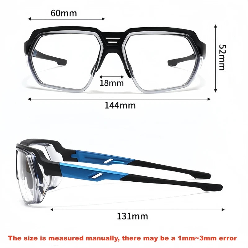 Xbora Unisex Full Rim Polygon Square Tr 90 Tpee Sport Eyeglasses 50601