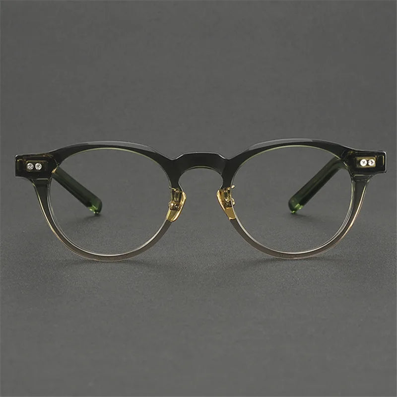 Bobbie Unisex Full Rim Round Acetate Eyeglasses NP-160
