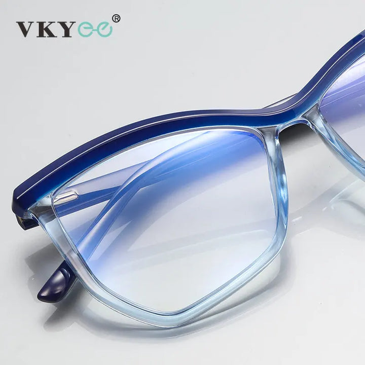 Vicky Unisex Full Rim Square Tr 90 Stainless Steel Reading Glasses 2161 Reading Glasses Vicky   