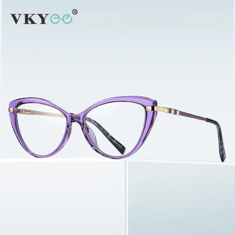 Vicky Women's Full Rim Cat Eye Tr 90 Titanium Reading Glasses 2111 Reading Glasses Vicky   