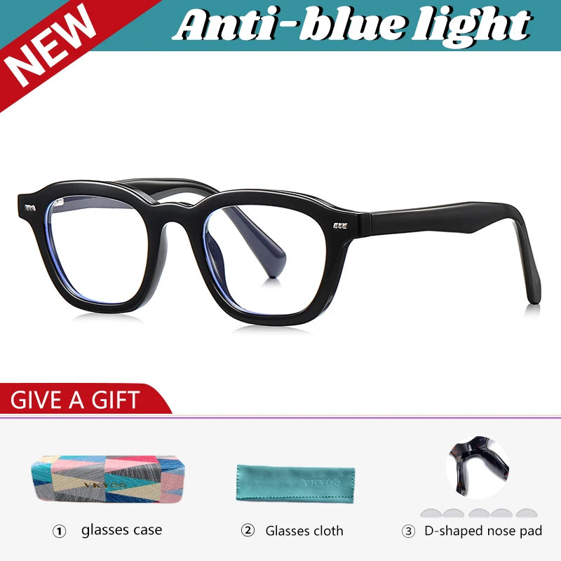Vicky Unisex Full Rim Square Tr 90 Titanium Reading Glasses 97015