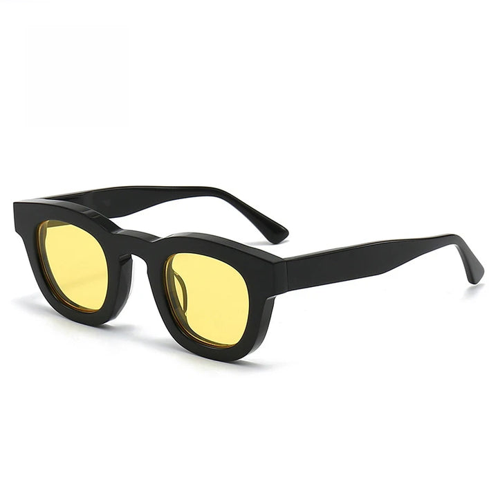 Black Mask Unisex Full Rim Cat Eye Acetate Sunglasses 393146 Full Rim Black Mask C2 As Shown 