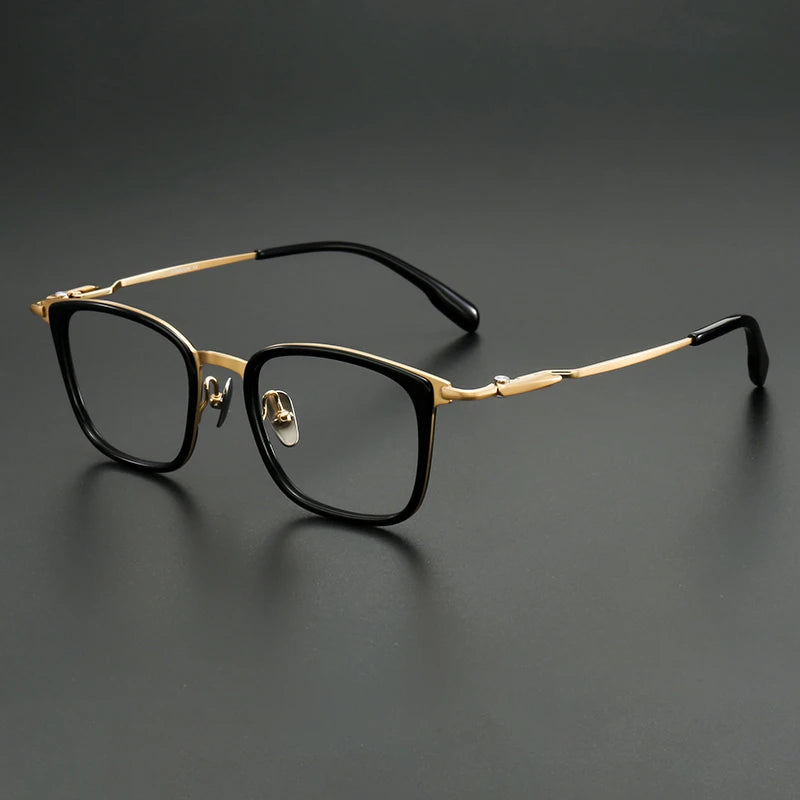 Muzz SH0067 unisex square titanium acetate prescription eyeglasses — view 7