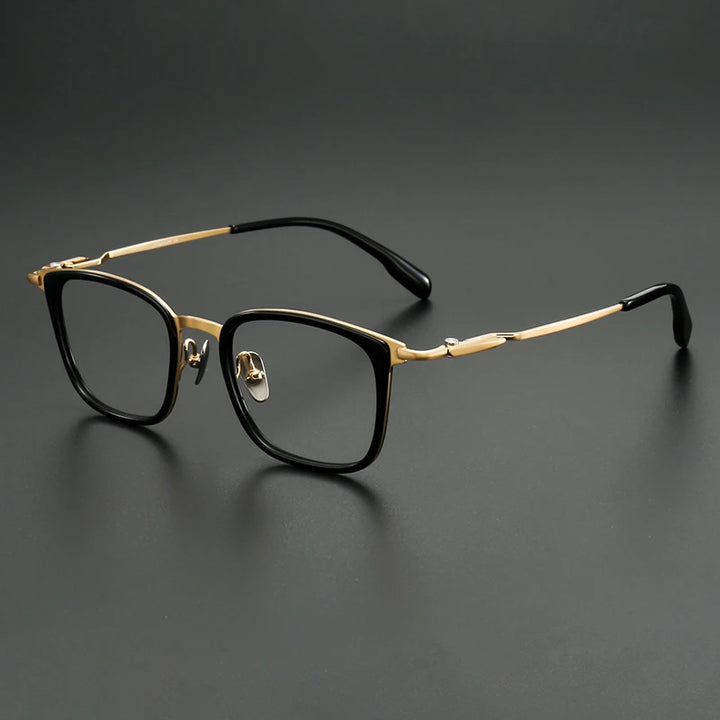 Muzz SH0067 unisex square titanium acetate prescription eyeglasses — view 7