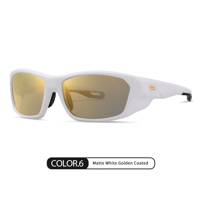 Reven Jate Men's Full Rim Goggle Square Tr 90 Alloy Sunglasses 518201