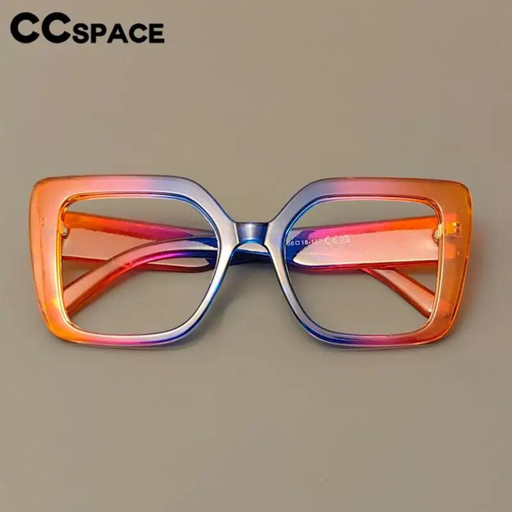 CCSpace Women's Full Rim Square PC Plastic Reading Glasses 56982 Reading Glasses CCspace   