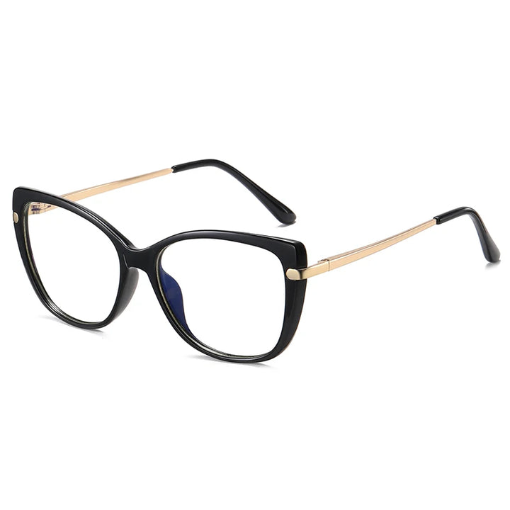 Handoer Women's Full Rim Square Tr 90 Alloy Eyeglasses 933111