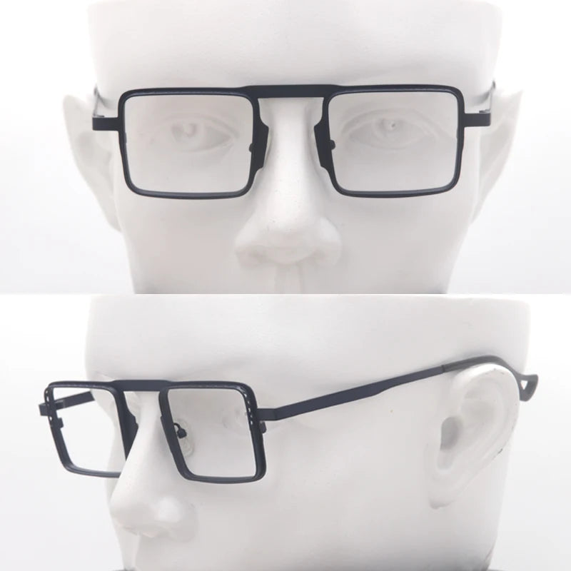 Muzz 23234 men's small square alloy prescription eyeglasses — view 7
