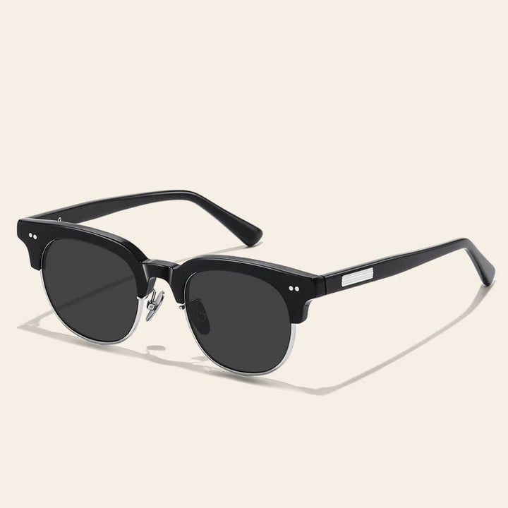 Blackmask Unisex Full Rim Square Acetate Polarized Sunglasses BM-LS015