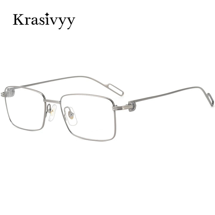 Krasivyy Women's Full Rim Square Titanium Eyeglasses 92190 Full Rim Krasivyy