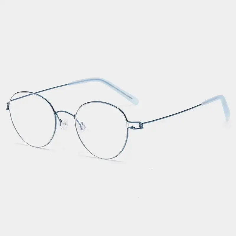 Bobbie 822000 Unisex 122mm Titanium Full Rim Oval Frames FuzWeb