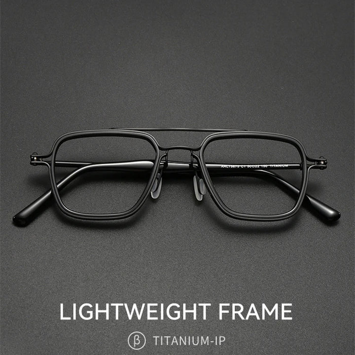 Blackmask Unisex Full Rim Square Titanium Eyeglasses BM-AR5875