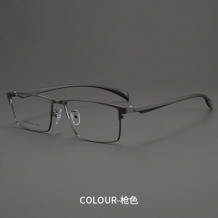 Bclear Men Full Rim Square Alloy Eyeglasses MY-L636