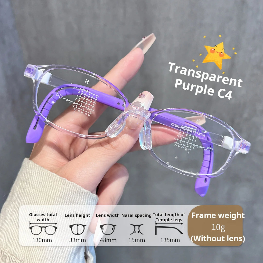 Xbora Unisex Youth's Full Rim Oval Square Tr 90 Eyeglasses 546013