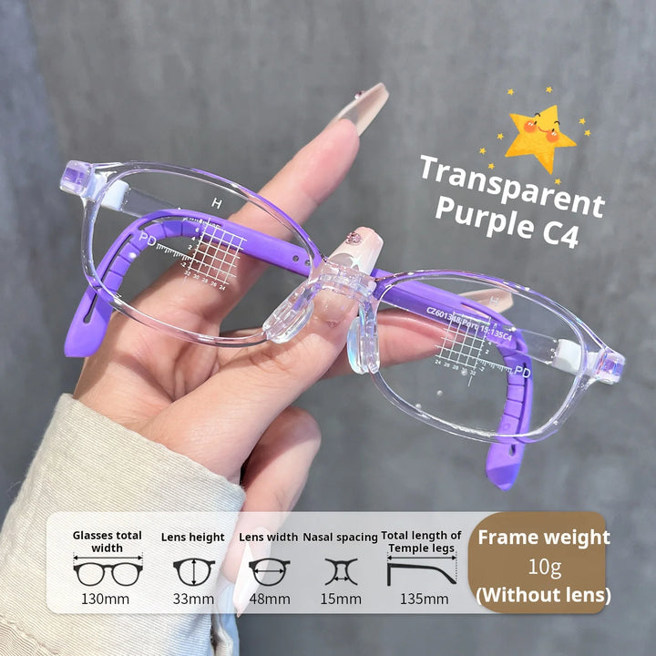 Xbora Unisex Youth's Full Rim Oval Square Tr 90 Eyeglasses 546013