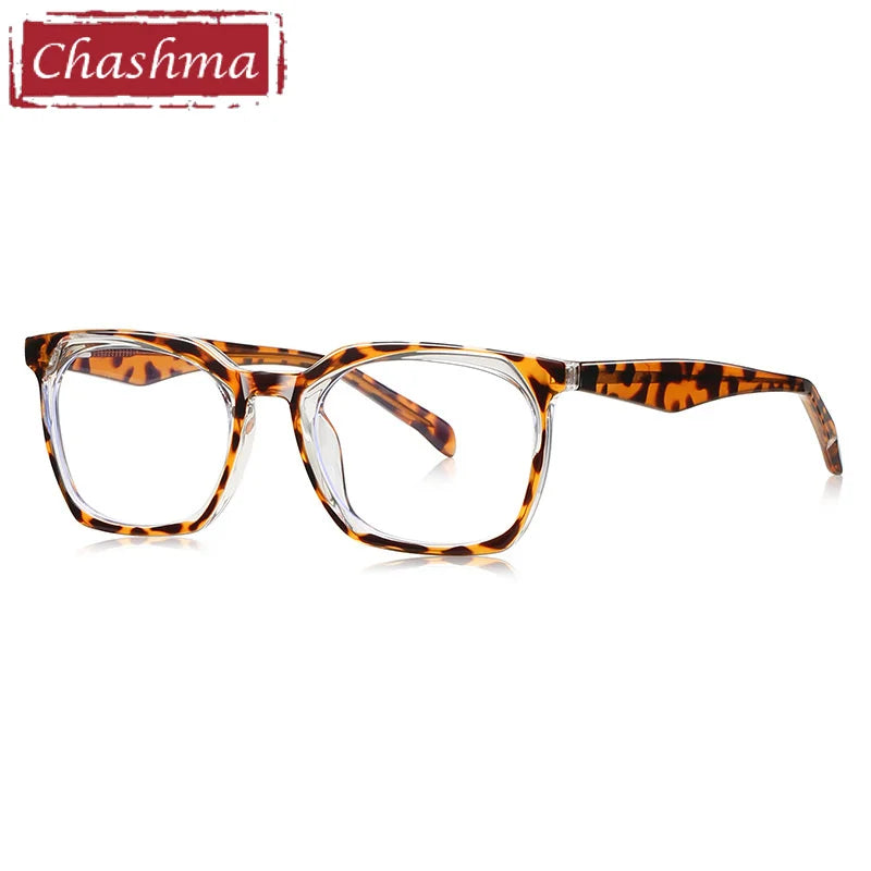 Chashma Ottica Unisex Full Rim Square Tr 90 Titanium Eyeglasses 474001