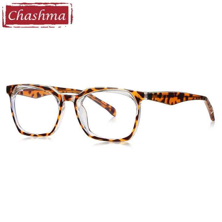 Chashma Ottica Unisex Full Rim Square Tr 90 Titanium Eyeglasses 474001