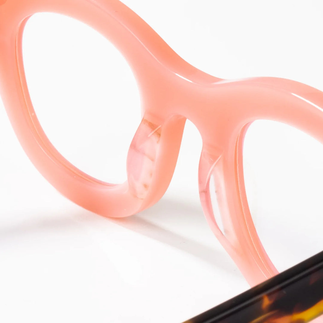 Cubojue Unisex Full Rim Round Plastic Reading Glasses Hl56023 Reading Glasses Cubojue   