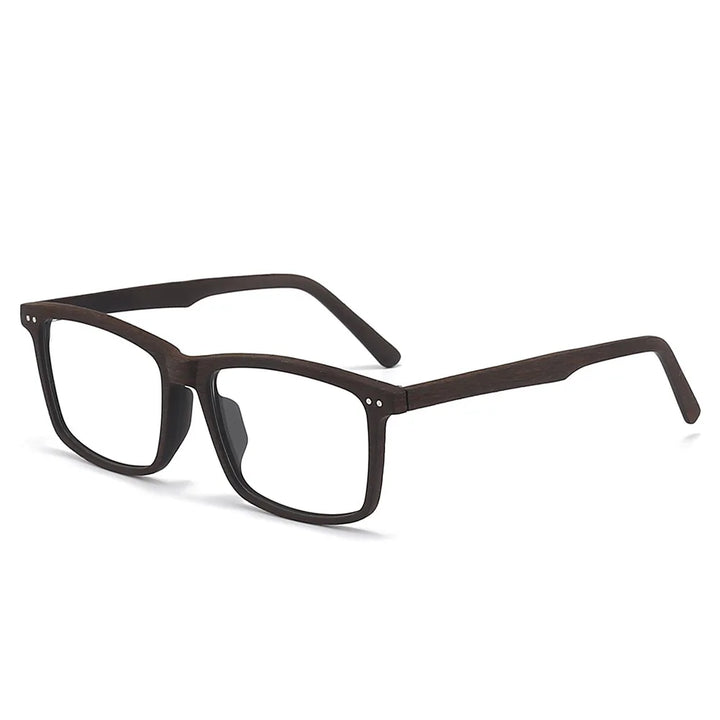 Momoja Unisex Full Rim Square Acetate Titanium Eyeglasses 78080