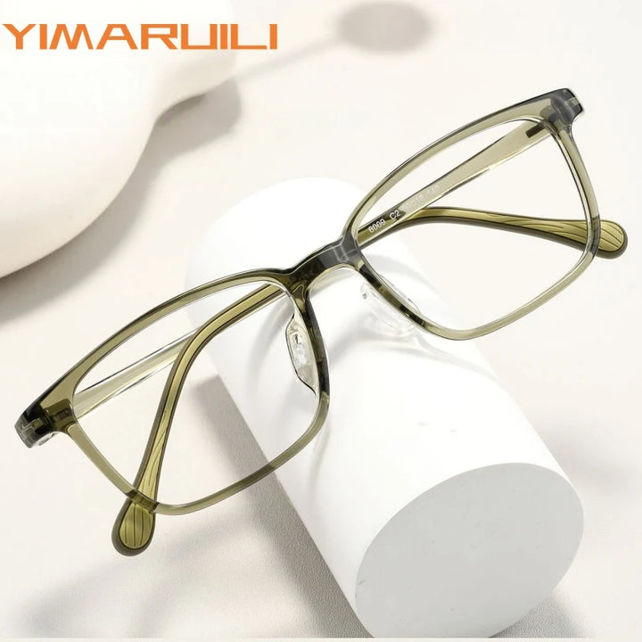 Yimaruili Unisex Full Rim Square TR-90 Eyeglasses 6009LS — view 1 | Yimaruili at FuzWeb
