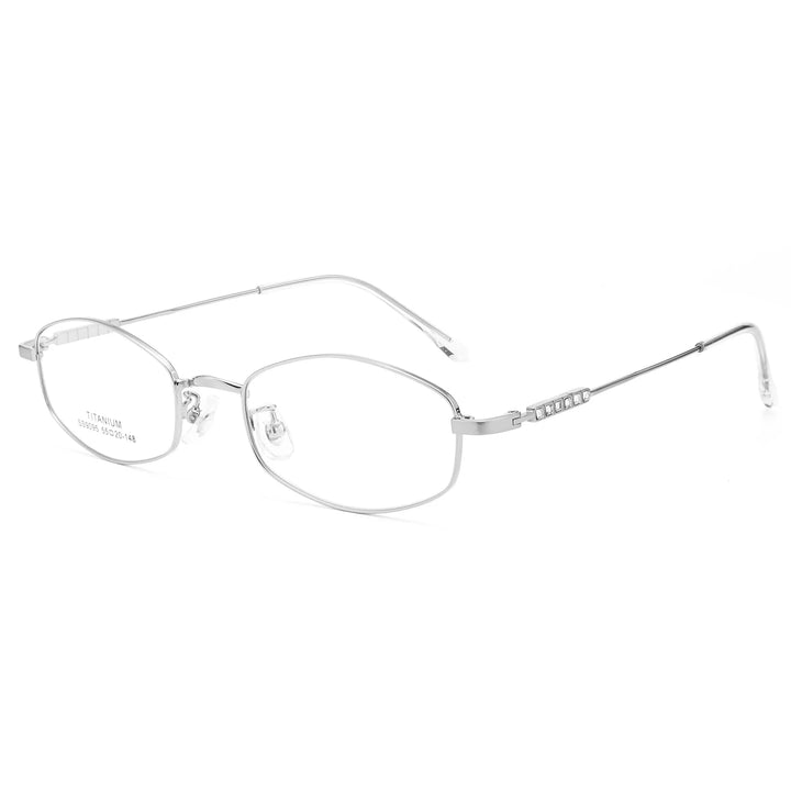 Gmei Optical SS9095 women's oval titanium prescription eyeglasses — view 3