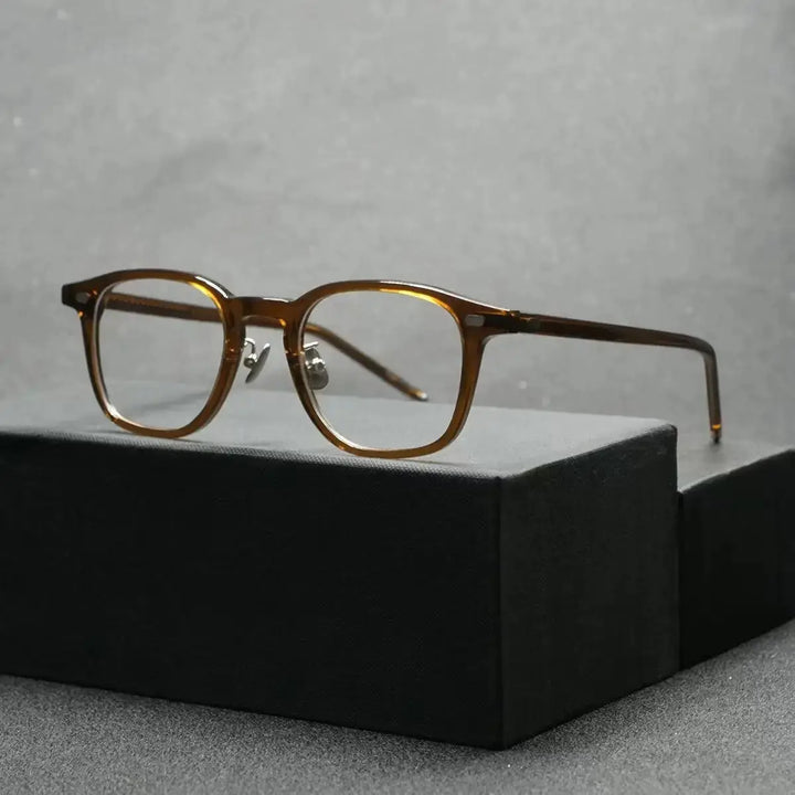 Aimee H616003 Unisex Wide Fit Full Rim Acetate Square Frames FuzWeb