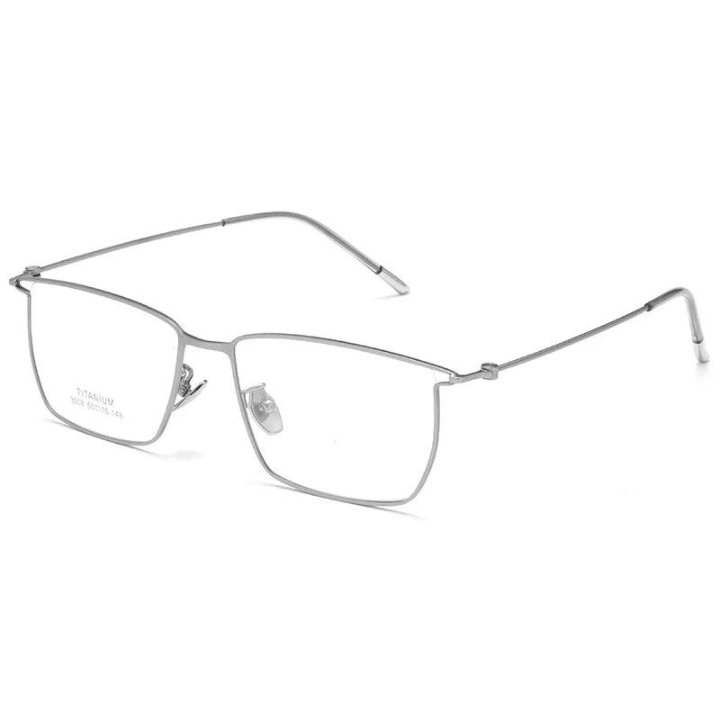Aror Unisex Full Rim Brow Line Square Titanium Eyeglasses 30087