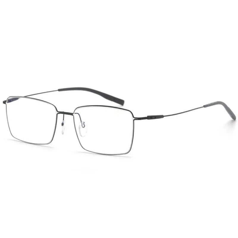 Muzz 2120 men's square alloy prescription eyeglasses — view 3