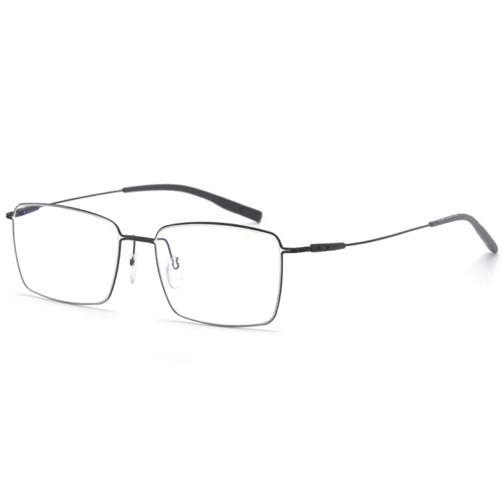 Muzz 2120 men's square alloy prescription eyeglasses — view 3