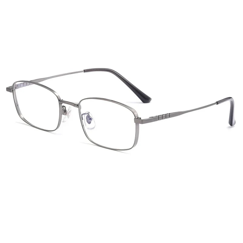 Handoer Women's Full Rim Square Titanium Eyeglasses 15303 Full Rim Handoer GRAY  