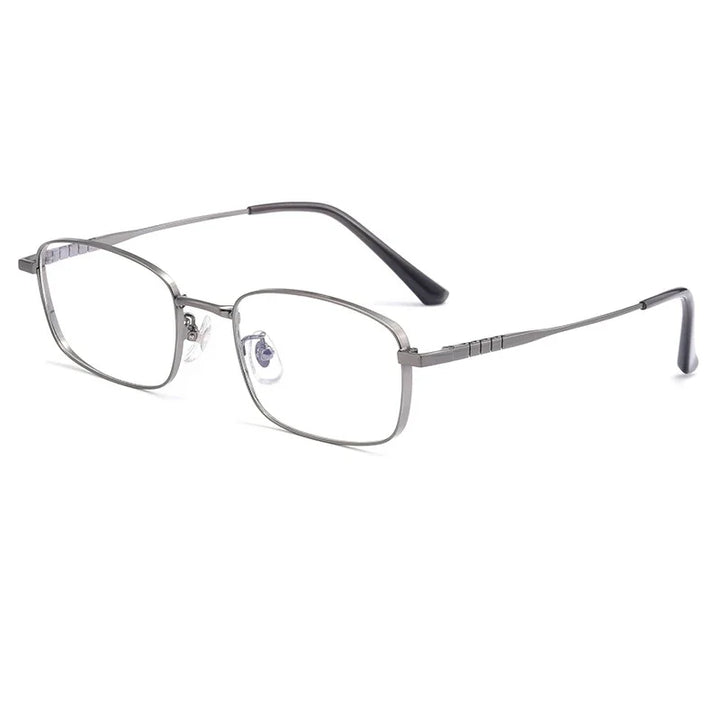 Handoer Women's Full Rim Square Titanium Eyeglasses 15303 Full Rim Handoer GRAY  