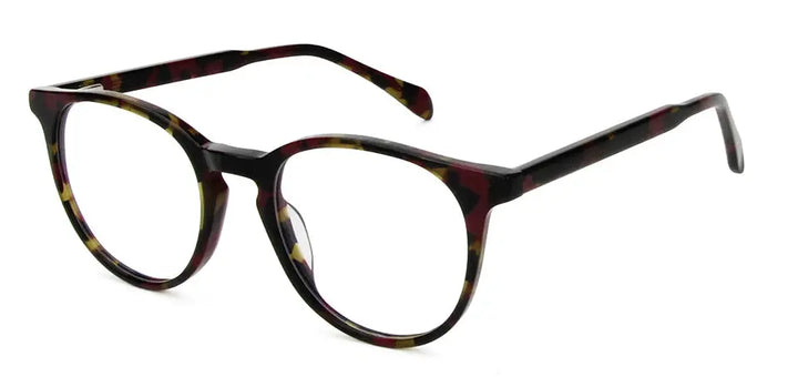Esnbie 602217 Unisex Full Rim Oval Round Acetate Frames FuzWeb