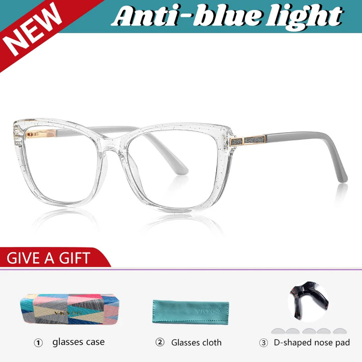 Vicky Women's Full Rim Cat Eye Tr 90 Titanium Reading Glasses 72246