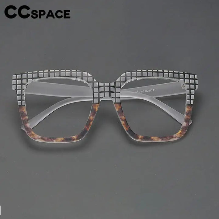CCSpace Women's Full Rim Large Square Plastic Reading Glasses R57090 Reading Glasses CCspace   