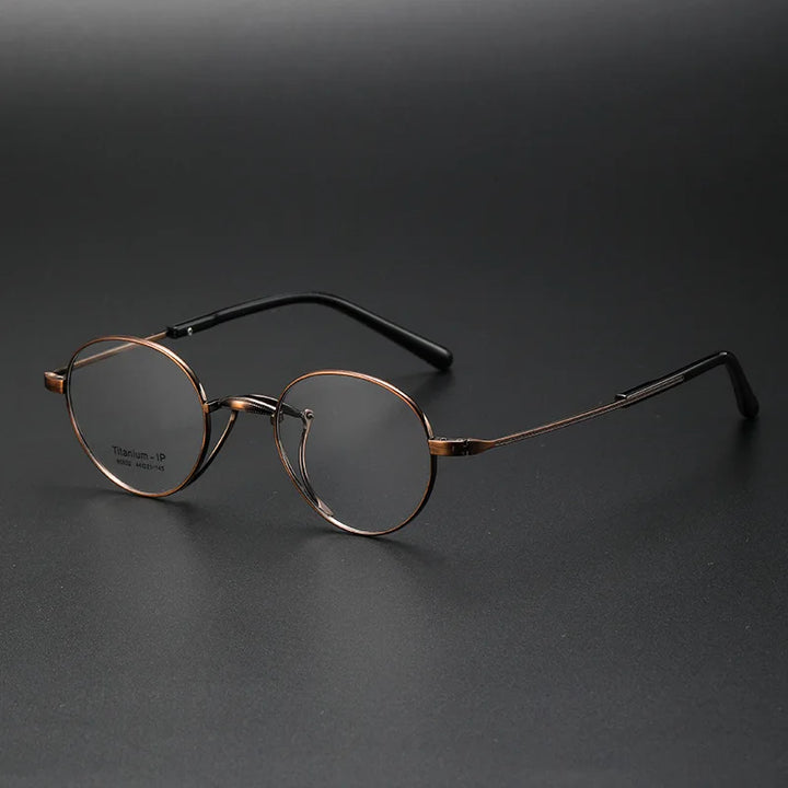 Aimee Women's Full Rim Small Frame Width Oval Titanium Eyeglasses 80832