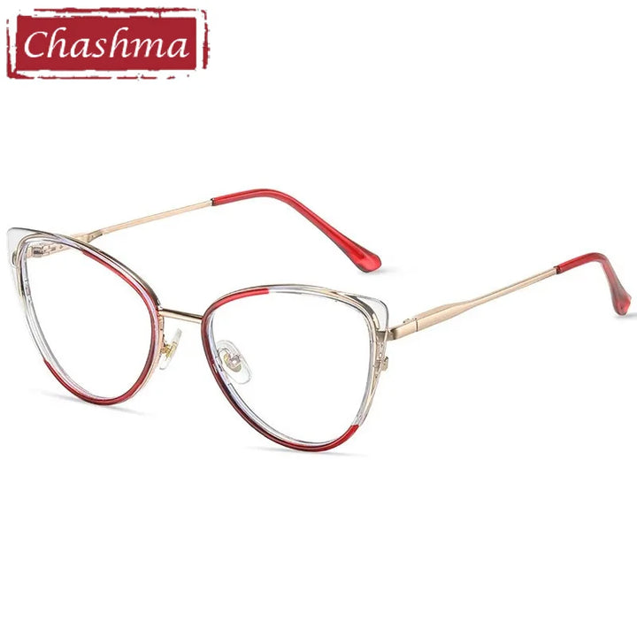 Chashma Women's Full Rim Oval Cat Eye Tr 90 Titanium Eyeglasses 87241